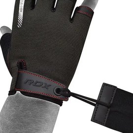 Перчатки для фитнеса RDX T2 Half Red XL (WGA-T2HR-XL), Размер: XL, Цвет: Чёрный/Красный, изображение 5