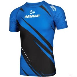 Футболка для MMA Green Hill Rush Guard IMMAF L синяя RGI-4021, Размер: L, Цвет: Синий
