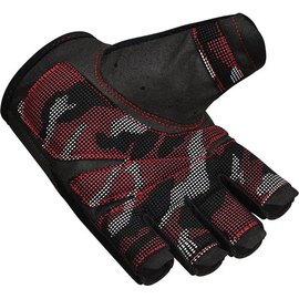 Перчатки для фитнеса RDX T2 Half Red S (WGA-T2HR-S), Размер: S, Цвет: Чёрный/Красный, изображение 2
