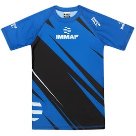 Футболка для MMA Green Hill Rush Guard IMMAF M синяя RGI-4021, Размер: M, Цвет: Синий, изображение 3