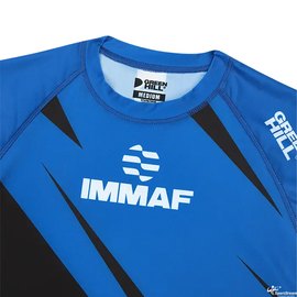 Футболка для MMA Green Hill Rush Guard IMMAF M синяя RGI-4021, Размер: M, Цвет: Синий, изображение 4