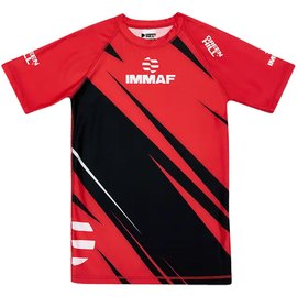 Футболка для MMA Green Hill Rush Guard IMMAF L красная RGI-4021, Размер: L, Цвет: Красный, изображение 3
