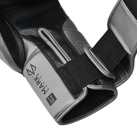 Боксерские перчатки RDX Mark Pro Sparring TRI Lira 2 Silver 16 унц (BGM-PSTL2S-16OZ), Вес: 16 унций, Цвет: Чёрный/Серебро, изображение 3