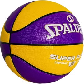 М'яч баскетбольний Spalding TF Super Flite жовтий/фіолетовий size 7 (76930Z), зображення 2