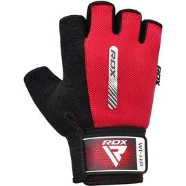 Перчатки для зала RDX W1 Half Red S (WGA-W1HR-S), Размер: S, Цвет: Чёрный/Красный, изображение 3