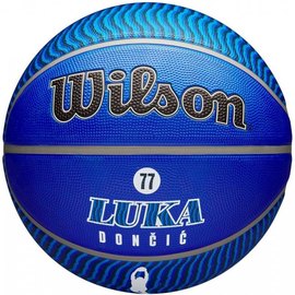 Мяч баскетбольный Wilson NBA Player Icon Outdoor BSKT LUKA Bl size 7 (WZ4006401XB7), изображение 3