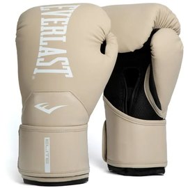 Боксерские перчатки Everlast Elite 2 Boxing Gloves бежевый/черный 10 унц (P00003315), Вес: 10 унций, Цвет: Бежевый