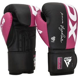 Боксерские перчатки RDX REX F4 Pink/Black 10 унц (BGR-F4P-10OZ), Вес: 10 унций, изображение 2