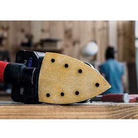 Шлифовальная бумага Bosch Expert C470 с 7 отверстиями, для многофункциональных шлифмашин, 100х150 мм, G 320, 10 шт/уп (2608901166), изображение 5