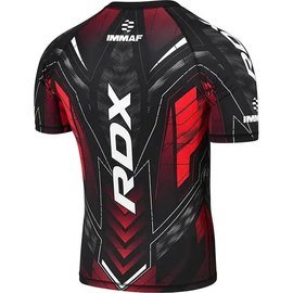 Рашгард с коротким рукавом RDX IMMAF черный/красный M (CSH-IMF-1R-M), Цвет: Чёрный/Красный, Размер: M, изображение 2