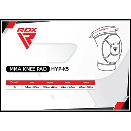 Наколенники спортивные RDX Hosiery Knee Foam K5 Black/Pink S (HYP-K5BP-S), Размер: S, Цвет: Чёрный/Розовый, изображение 6