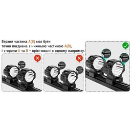 Кольца Discovery Scope Mount Rings 7075AL 25.4 мм Medium на Picatinny (M240502), изображение 6