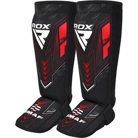 Защита голени и стопы RDX Neoprene Shin Instep IMMAF-1 Red L (SGN-IMF-1R-L), Размер: L, Цвет: Красный