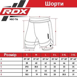 Шорты MMA компрессионные RDX T16 2 в 1 Grey/Black S (MSC-T16GB-S), Цвет: Серый, Размер: S, изображение 6