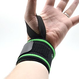 Бинты для запястья (кистевые бинты) MadMax MFA-298 Wrist Wraps 18" Black/Green (MFA-298-U), изображение 4