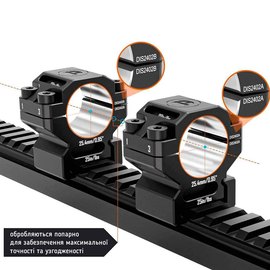Кольца Discovery Scope Mount Rings 6061 Series 25.4 мм Low на Picatinny (M240601), изображение 5