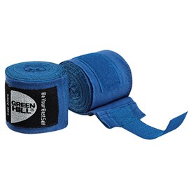 Бинты боксерские Green Hill Polyester 3,5 м синие (ВР-6232c), Цвет: Синий, Длина бинта: 3.5 м, изображение 3