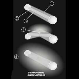 Хімічне джерело освітлення BaseCamp GlowSticks, White (BCP 60411), Колір: Білий, зображення 2