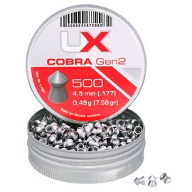 Свинцеві кулі Umarex Cobra Gen2 4.5 мм, 0.49 г, 500 шт/уп (4.1927), зображення 2