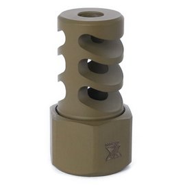 Дульный тормоз-компенсатор Xgun Impact кал. 223 (5.56 мм). Резьба 1/2″-28 coyote (3389.00.14), Цвет:  Койот 