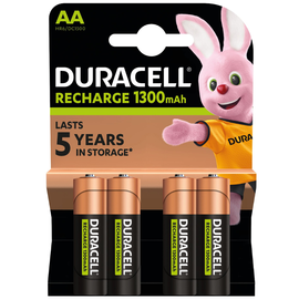 Акумуляторна батарея Duracell AA 1300 mAh 1x4 шт (6832572)