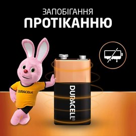 Батарейка Duracell 6LR61 1 шт (5214444), зображення 3