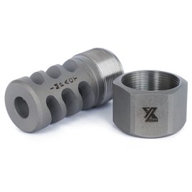 Дульный тормоз-компенсатор Xgun Impact кал. 30 (7.62 мм). Резьба М14х1 inox (3389.00.12), Цвет: Серый, изображение 2