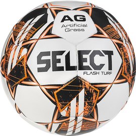 Мяч футбольный Select Flash Turf v23 белый/оранжевый size 5 (057407-376)