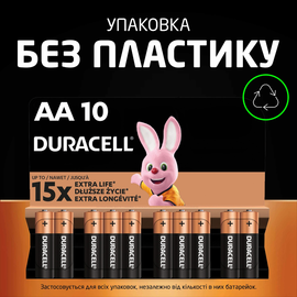 Батарейка Duracell AA MN1500 1х10 шт (6425676), зображення 4