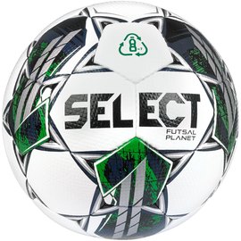 Мяч футзальный Select Futsal Planet v22 белый/зеленый size 4 (103346-327)