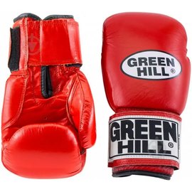 Боксерські рукавички Green Hill Punch 2 12 унц червоні BGP-2007, зображення 3