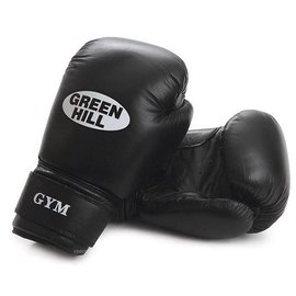 Боксерські рукавички Green Hill Gym 20 унц чорні BGG-2018