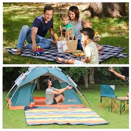 Коврик для пикника Mobi Garden Ultrasound Picnic EX19663003 orange strip (6926767315291), изображение 3