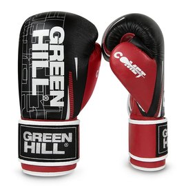 Боксерские перчатки Green Hill Comet 16 унц красные BGC-2270A, Вес: 16 унций, Цвет: Красный/Чёрный, изображение 3