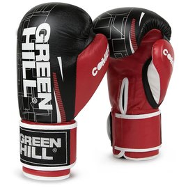 Боксерские перчатки Green Hill Comet 16 унц красные BGC-2270A, Вес: 16 унций, Цвет: Красный/Чёрный, изображение 2