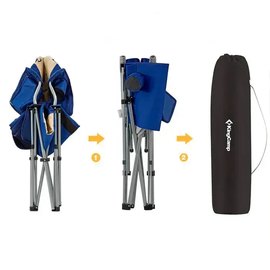 Кресло раскладное KingCamp Cedar Blue/Beige (KC3888_NAVY/BEIGE), изображение 6