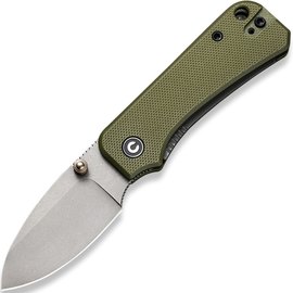 Маленький складной нож Civivi Baby Banter зеленый C19068S-5, Покрытие клинка: GSW (Gray Stonewash), Цвет : Зелёный