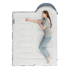 Спальный мешок Naturehike M180 NH20MSD02 левый серый (6975641886655), Сторона застежки: Левая, изображение 2