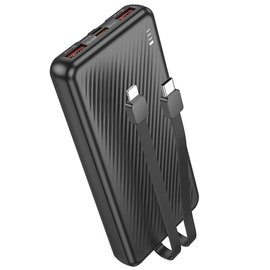 Повербанк Borofone BJ57 Graceful 22.5W+PD20W with cable 10000 mAh Black (6941991111846), изображение 2