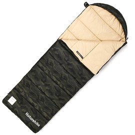 Спальный мешок Naturehike M320 CNK2350WS023 правый зеленый камуфляж (6975641889205), Сторона застежки: Правая