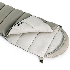 Спальный мешок Naturehike M400 NH20MSD02 (1&deg;C) левый серый (6927595776049), Сторона застежки: Левая, изображение 3
