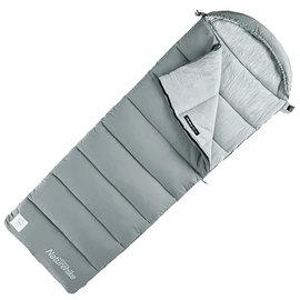 Спальный мешок Naturehike M400 NH20MSD02 (1&deg;C) правый серый (6927595776056), Сторона застежки: Правая