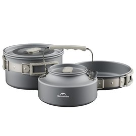 Набор туристической посуды Naturehike CNK2450CF010 алюминий (6976507663304)