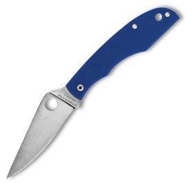 Маленький складний ніж Spyderco Grasshopper 12C27 G-10 Blue (C138GBLP)