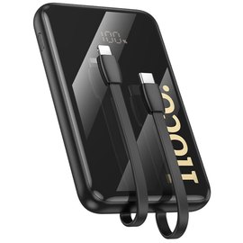 Повербанк HOCO Q37 Graceful 22.5W+PD20W with two cables 10000 mAh Black (6942007644914), изображение 2