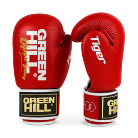 Боксерские перчатки Green Hill Tiger Aiba 10 унц красные BGT-2010a, Вес: 10 унций, Цвет: Красный, изображение 3