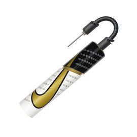 Насос для м'ячів Nike Essential Ball Pump INTL White/Metallic Gold/Black NS (N.000.1484.180.NS), Колір: Білий/Золотий