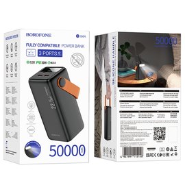Повербанк Borofone BJ66A Magnifico 22.5W+PD20 50000 mAh Black (6941991115158), изображение 6