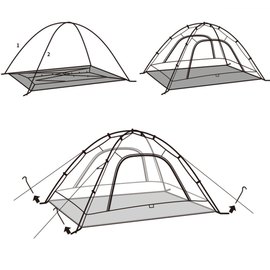 Палатка двухместная Naturehike CNK2450WS030 оранжевый (6975641887058), изображение 5