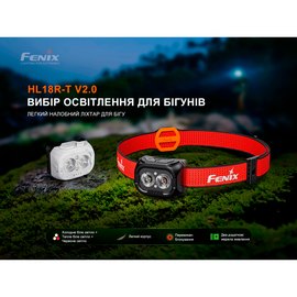 Налобный фонарь Fenix HL18R-T V2.0 черный (HL18RT20BL)
